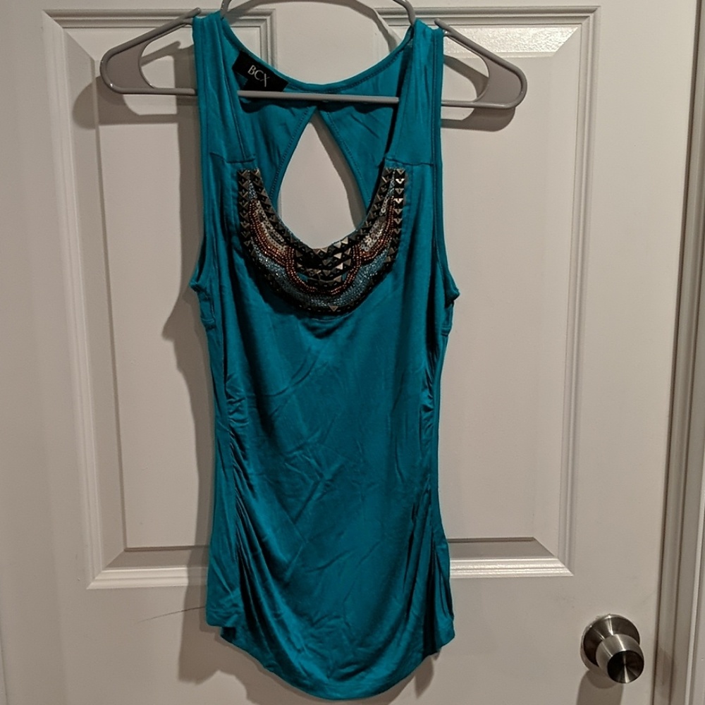 Teal beaded too